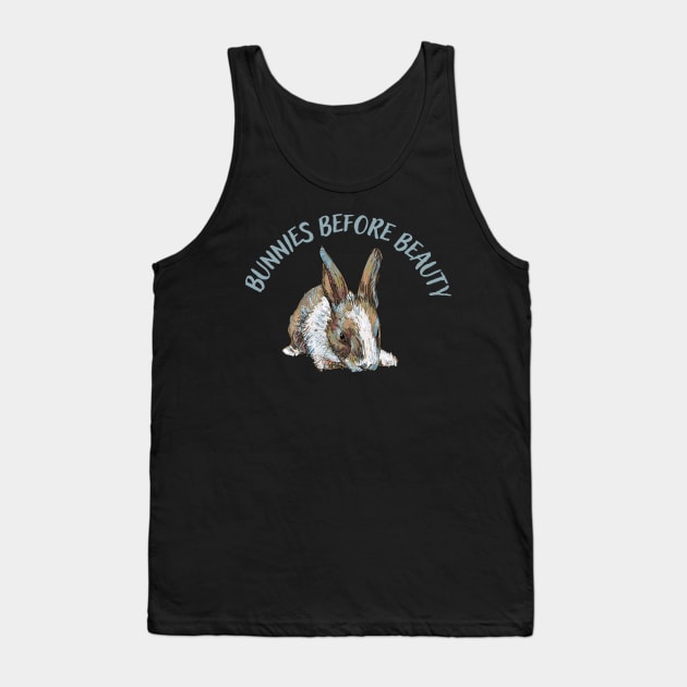 Bunnies before beauty stickers Tank Top by Pop-clothes